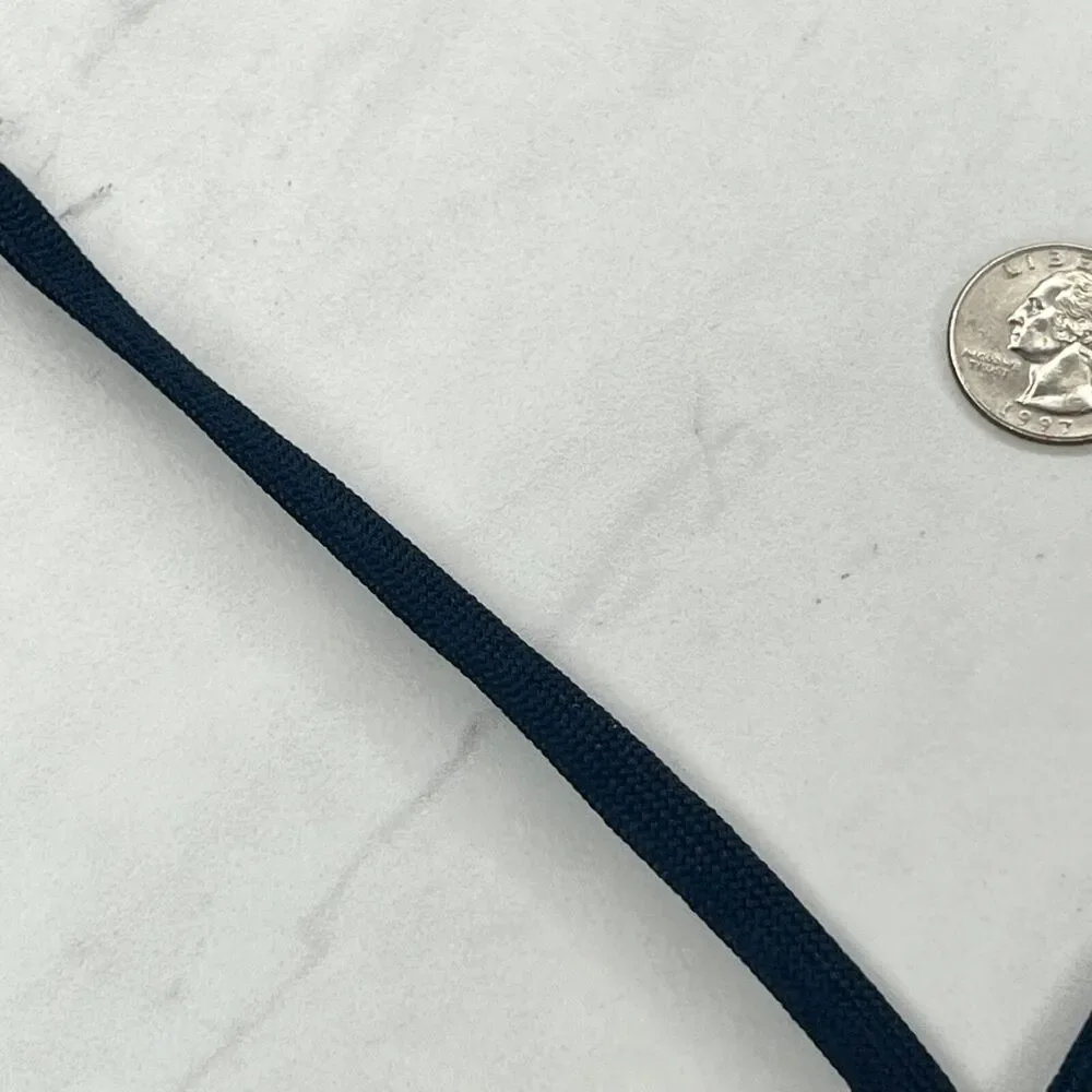 Navy Blue ID Badge Holder Lanyard Necklace